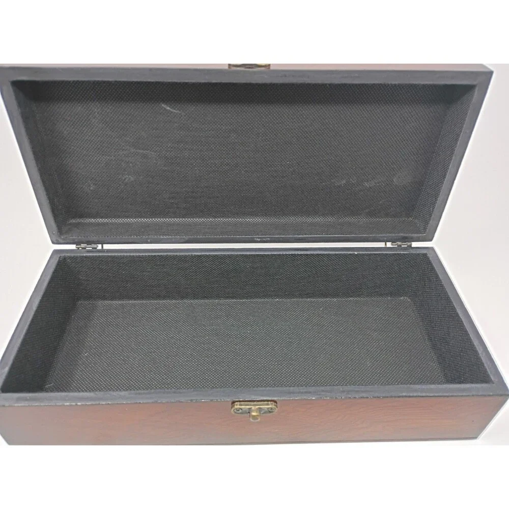 Beautiful Jewelry Multipurpose Box Wood Velvet World Map Keepsake